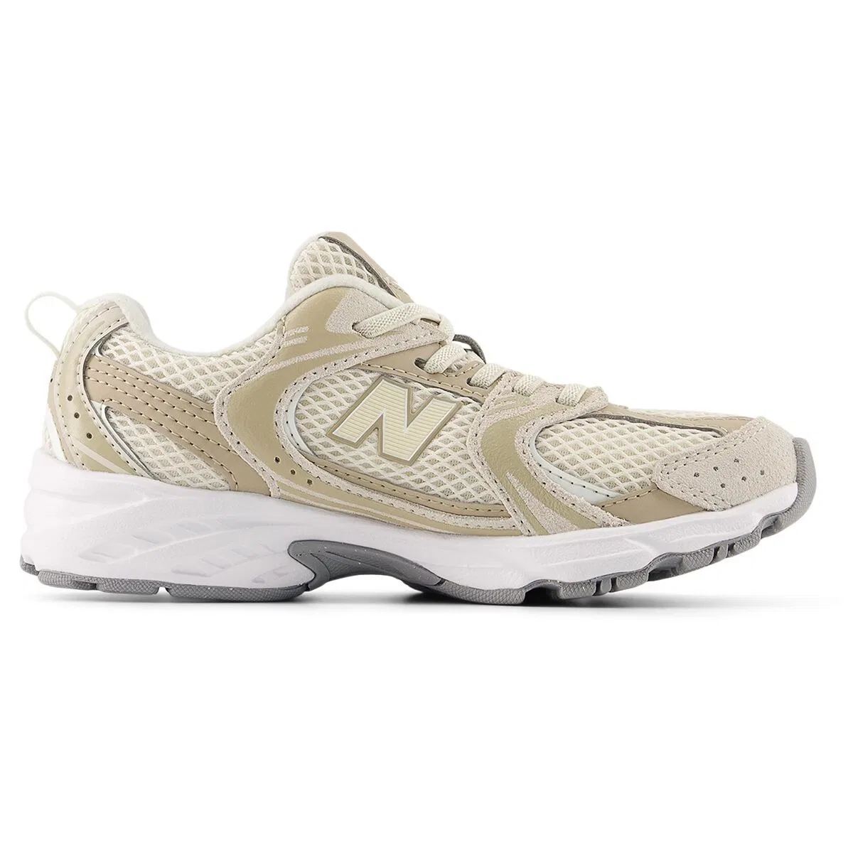 Детские кроссовки для мальчиков на шнурках-эластичных шнурках 530 New Balance, Linen Stoneware — фото 4