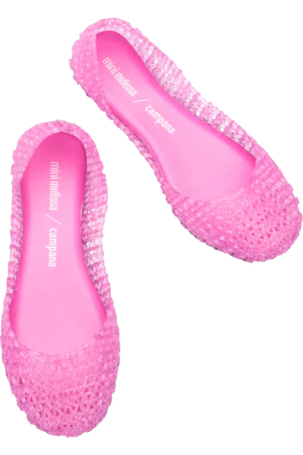 Детские туфли лодочки с блестками Campana Zigzag Mini Melissa, розовый/розовый — фото 3