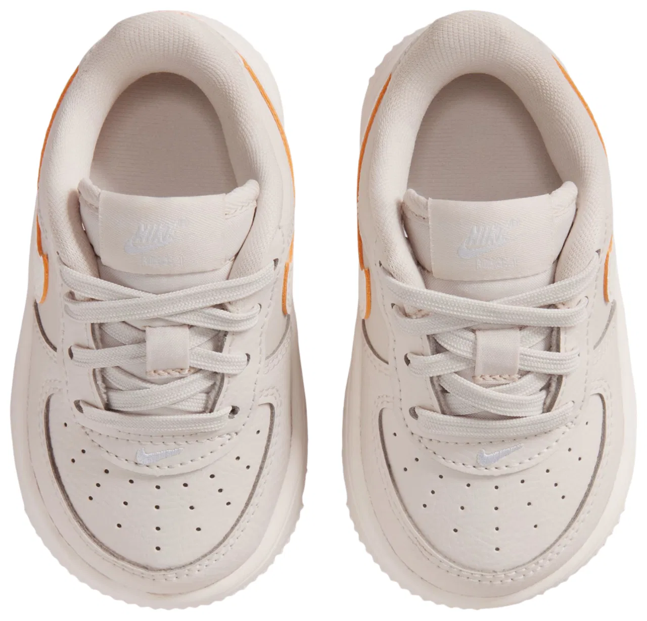 Кроссовки для мальчиков Nike Force 1 Low Lace SE, цвет Orewood Brown/Orange Pulse/Football Gray — фото 4