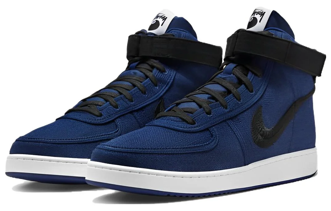 Кроссовки Nike Vandal High x Stussy, темно-синий/черный — фото 3