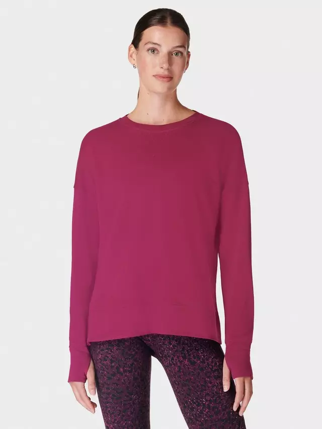 

Толстовка Sweaty Betty After Class Organic Cotton Blend Longline, цвет ruby/red