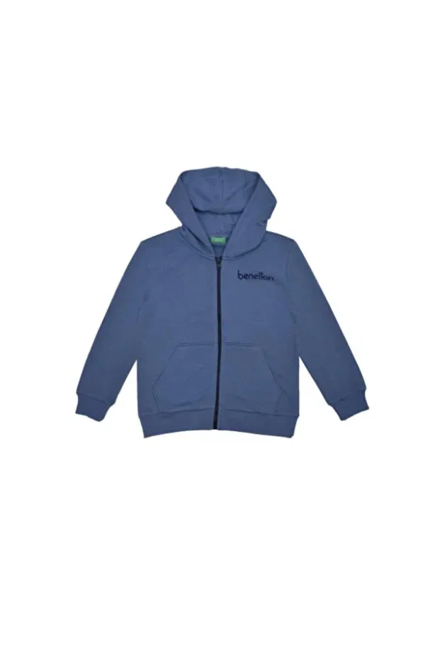 Детский кардиган с принтом для мальчиков Benetton, Blue
