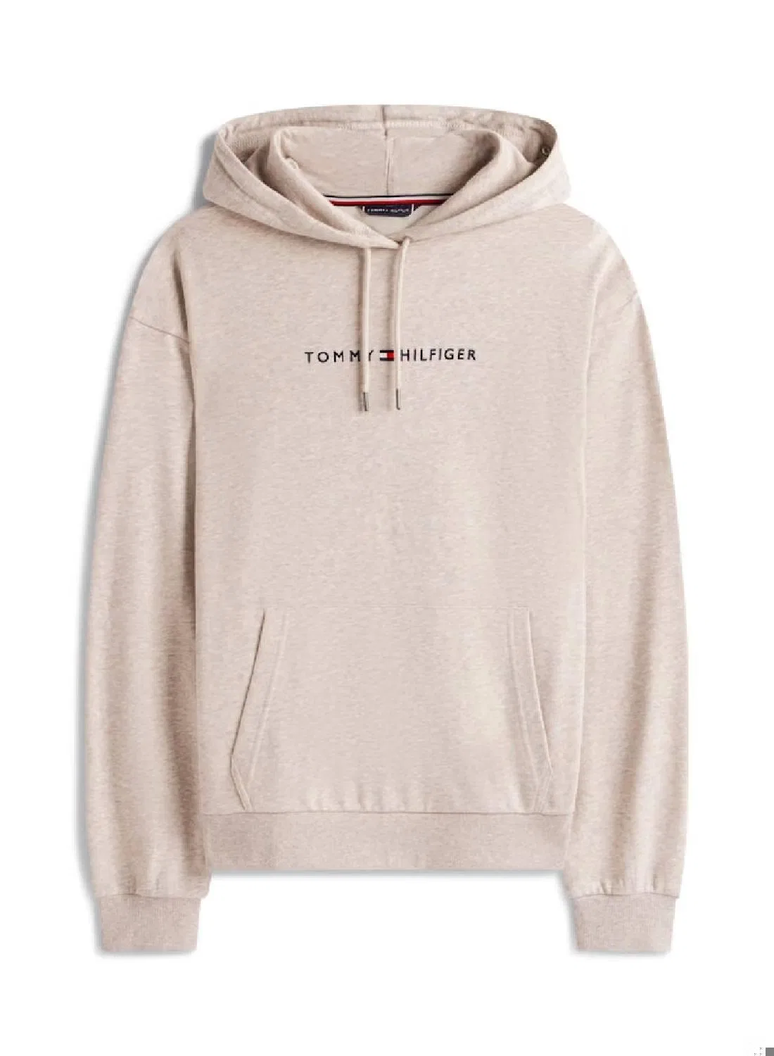 Худи с логотипом на кулиске Th original logo Tommy Hilfiger, серый меланж — фото 4
