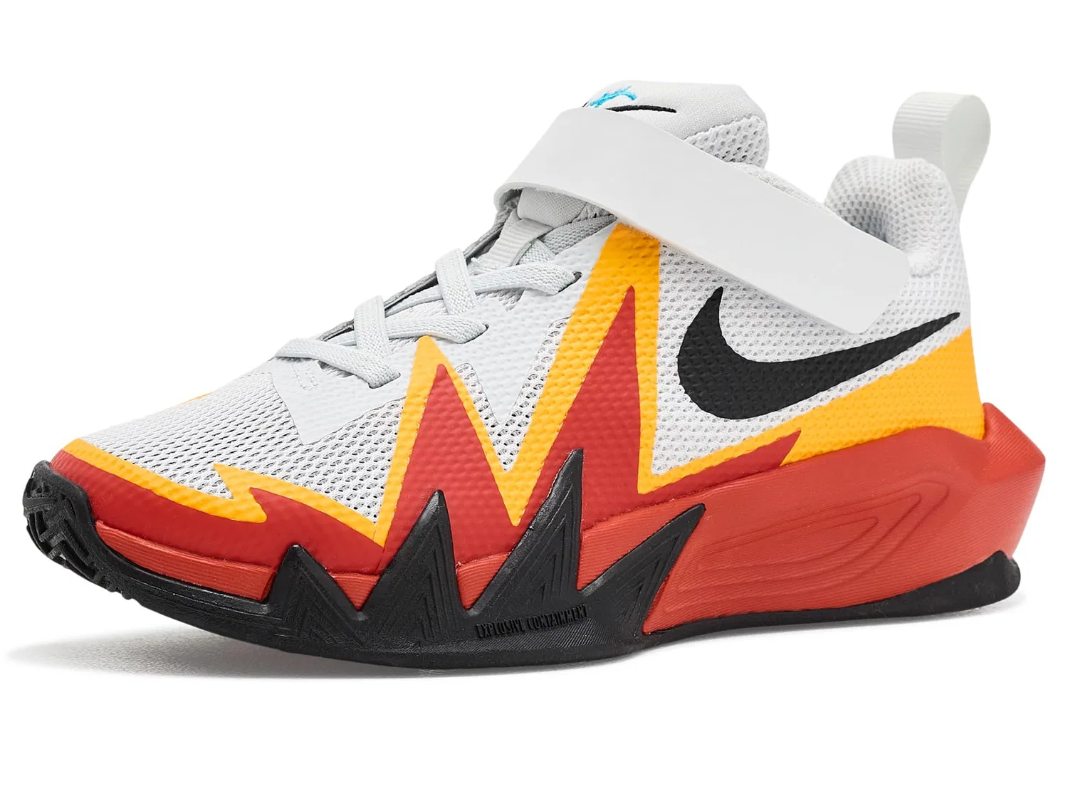 Кроссовки S.T. Dynamite (для маленьких детей) Nike Kids, Off White/Black/Picante Red/Current Blue/Laser Orange/Barely Vol