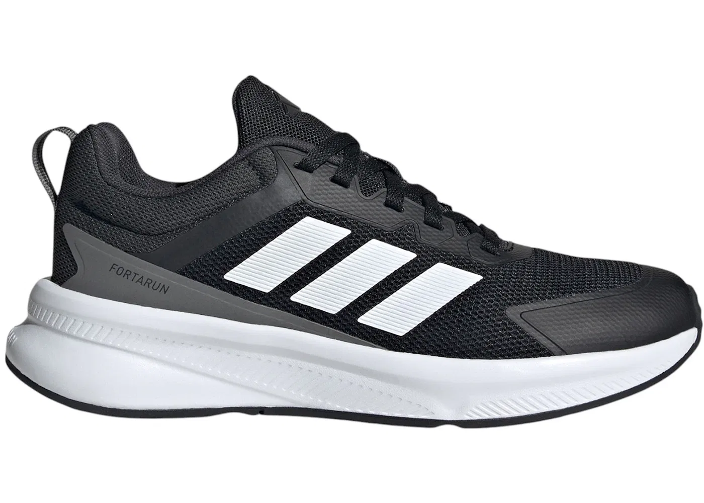 Детские кроссовки беговые Adidas Fortarun 4.0, Core Black/Cloud White/Carbon