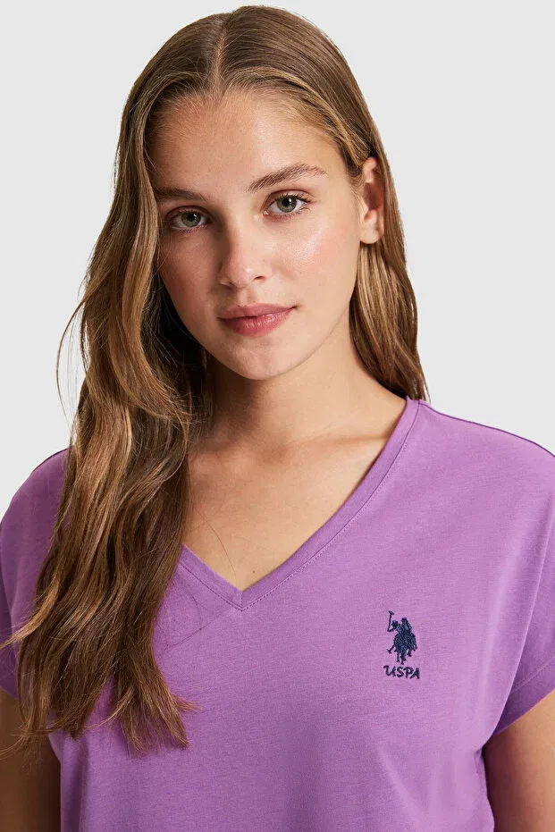 Женская футболка с V-образным вырезом U.S. Polo Assn., 142331 — фото 2