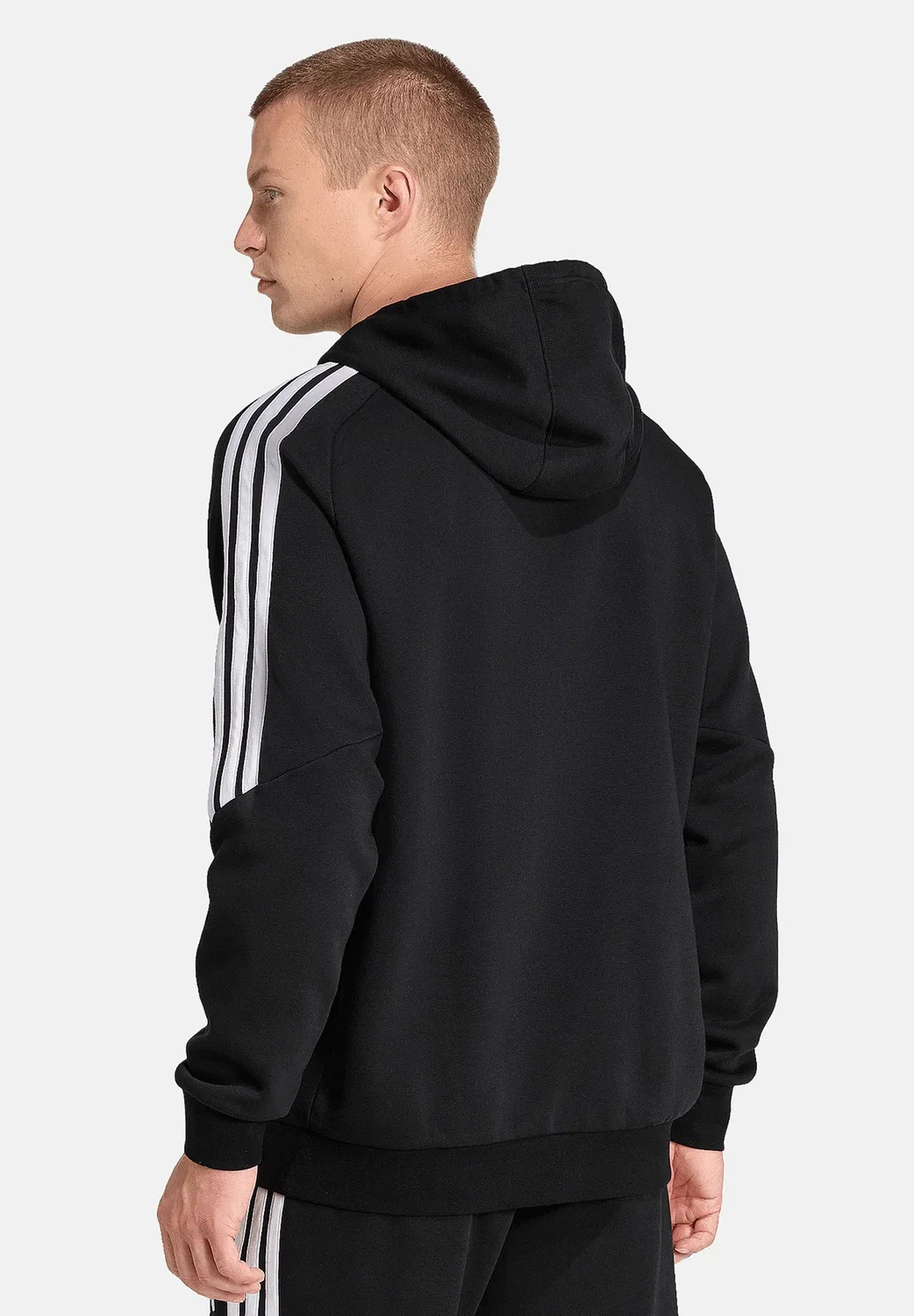 Толстовка с капюшоном Adidas Performance, Schwarzweiss — фото 2