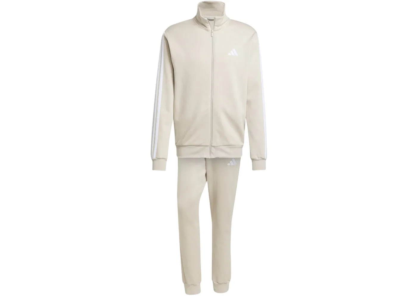 Мужской спортивный костюм с флисом 3-Stripes Tracksuit Adidas, Beige