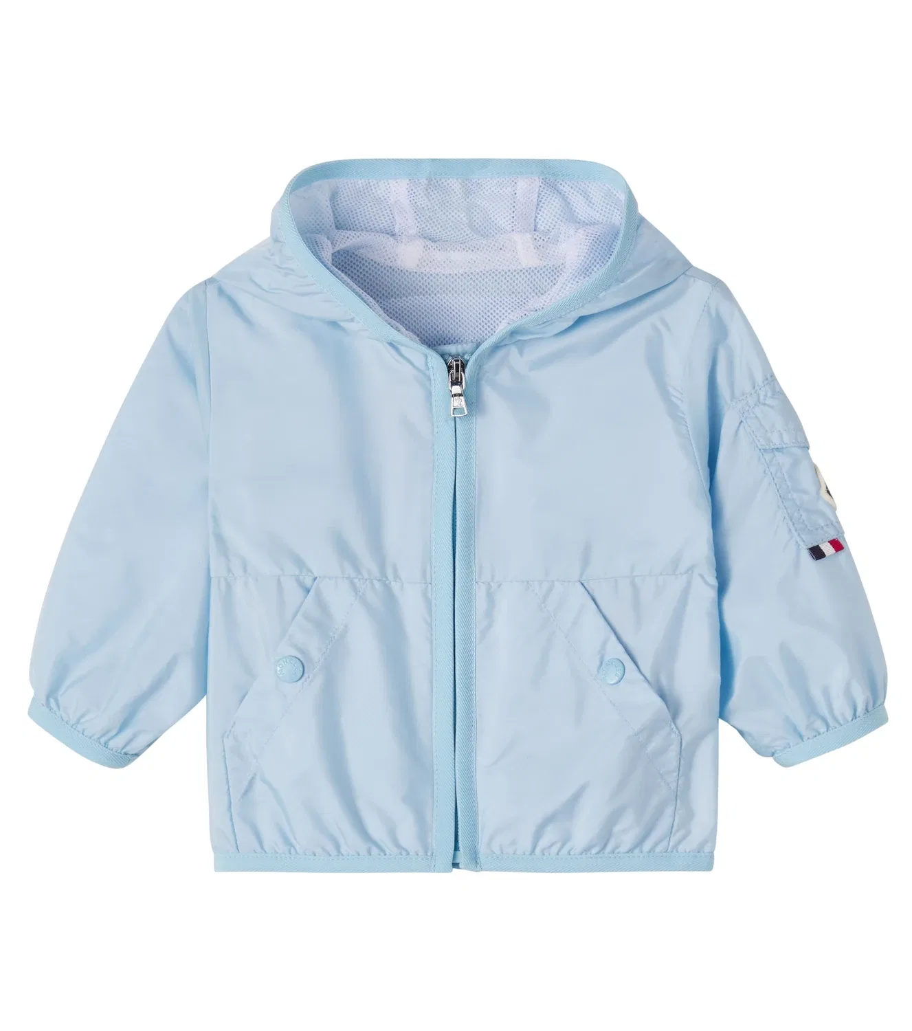 Легкая куртка с капюшоном Moncler Enfant, синий