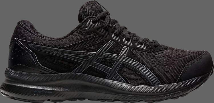 Кроссовки wmns gel contend 8 'black carrier grey' Asics, черный - фото