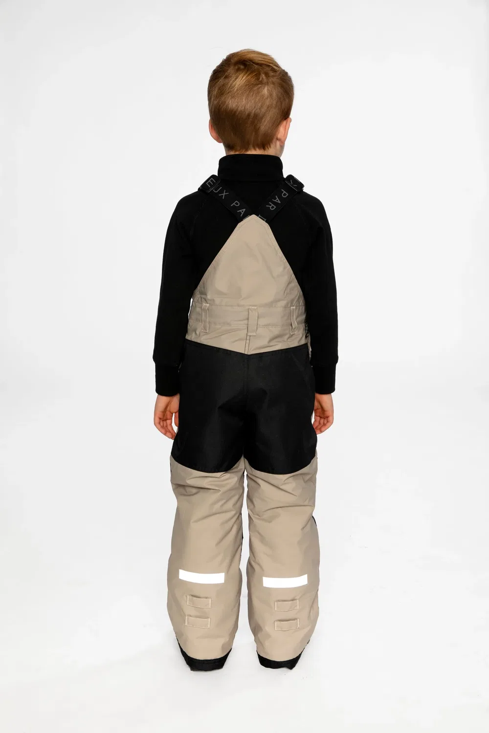 Детский зимний комбинезон-штаны Play Overall Snow Bib Deux par Deux, Taupe — фото 4