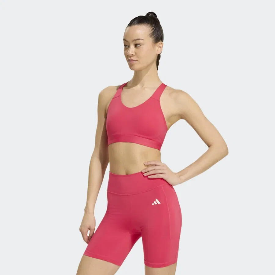 Спортивный бюстгальтер ADIDAS PERFORMANCE Bralette, цвет маджента — фото 4