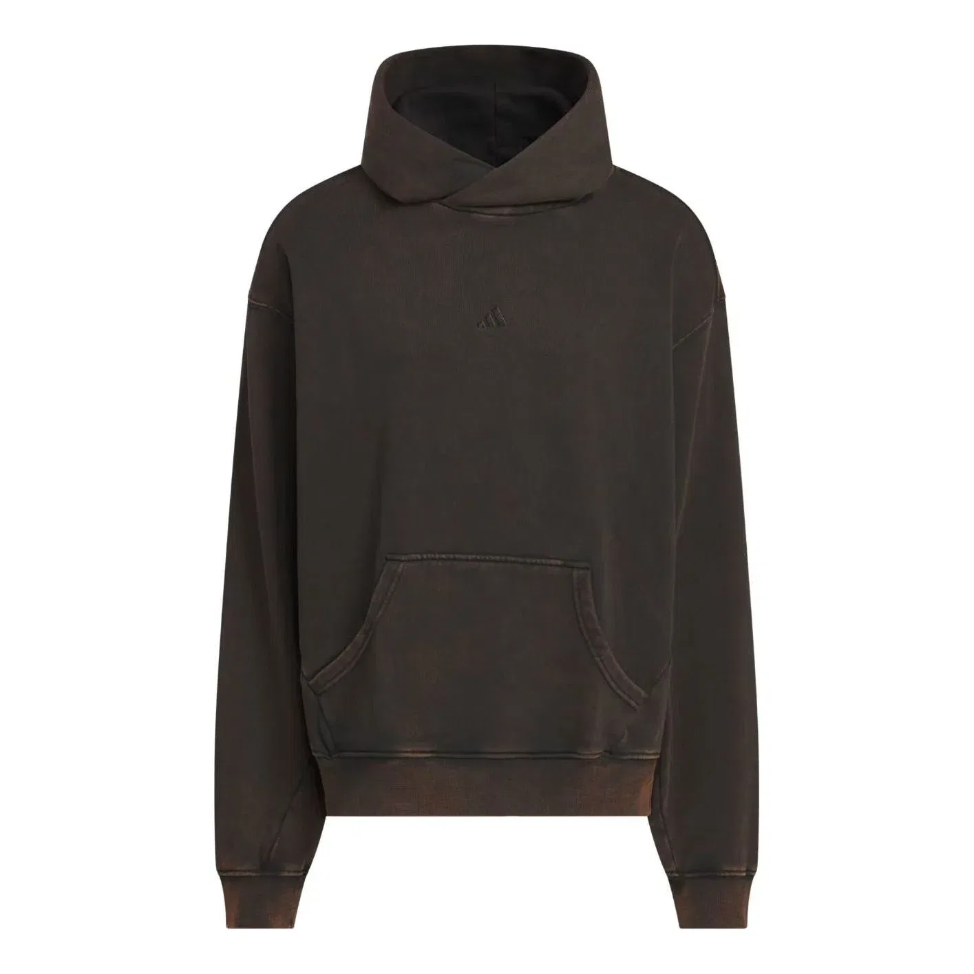Мужское худи для баскетбола Washed Fleece Hoodie Asia Sizing 'Black' adidas, черный
