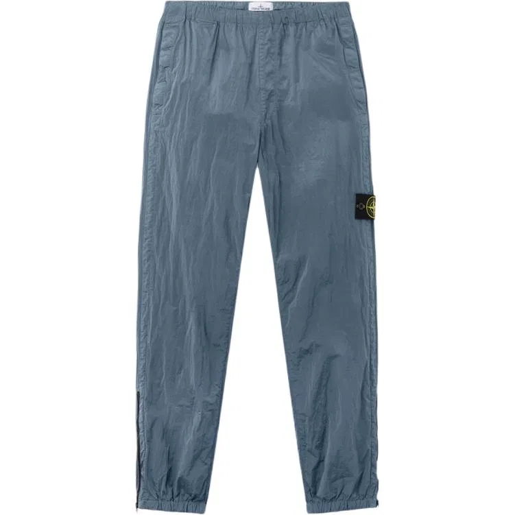 Мужские брюки повседневные с манжетами Gray Blue STONE ISLAND