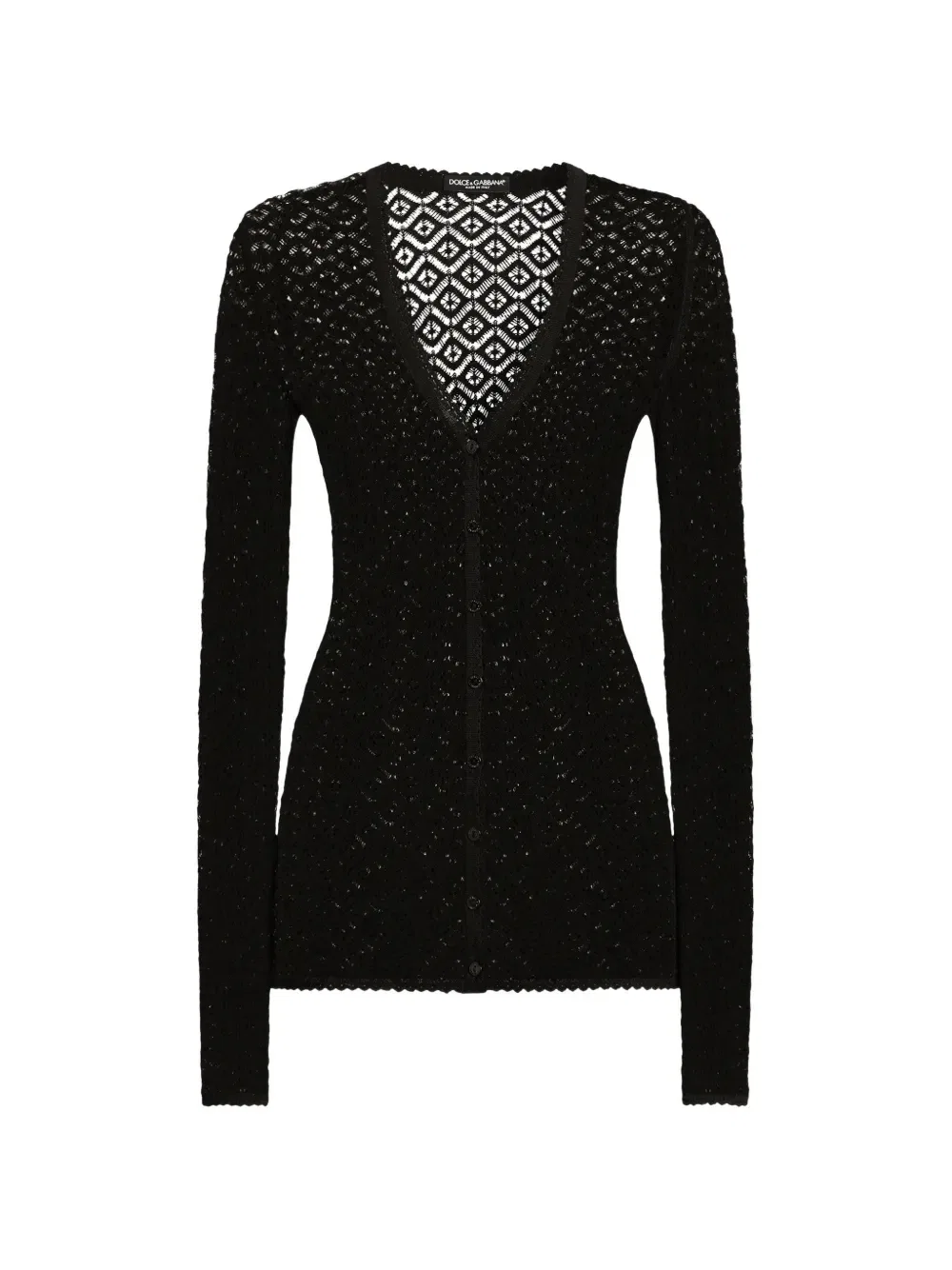 Кружевной кардиган DOLCE & GABBANA, черный