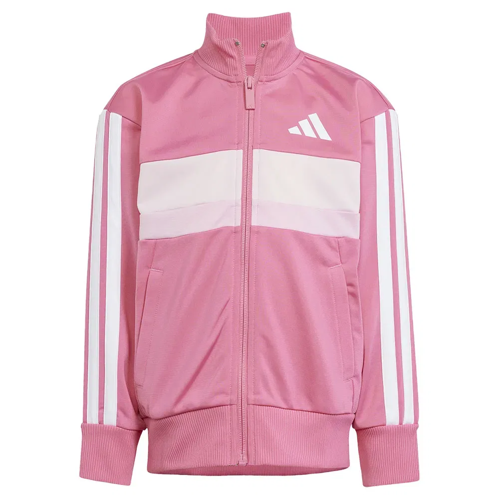 Детский спортивный костюм с принтом Tiberio 3 Stripes Tricot Adidas, Pink — фото 4