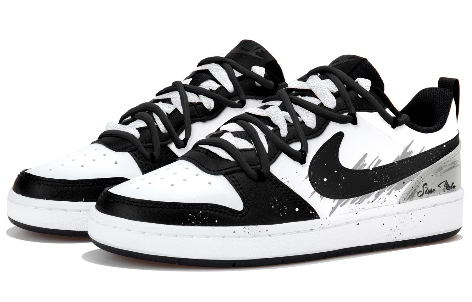 Детские кроссовки для скейтбординга Dunk Black Gray Nike — фото 4