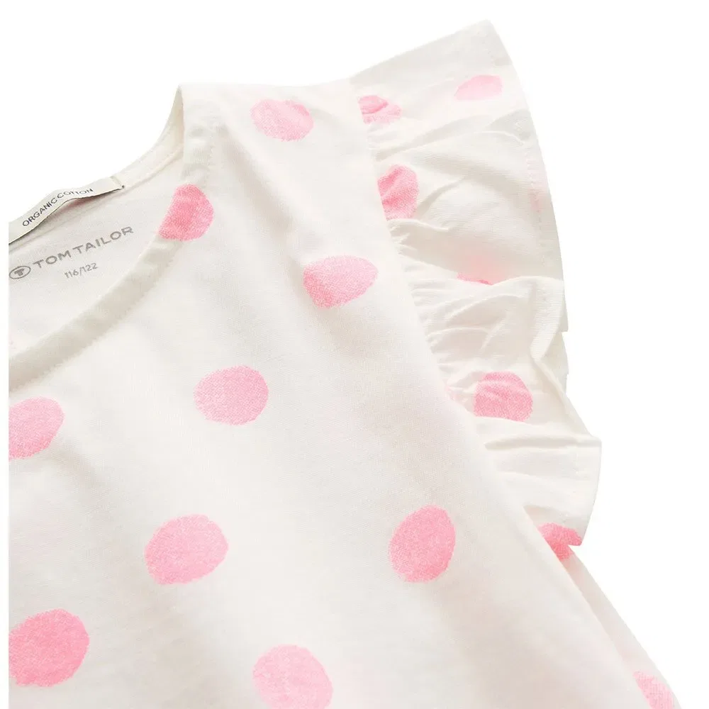 Детская футболка без рукавов All-Over Printed Tom tailor, White — фото 3