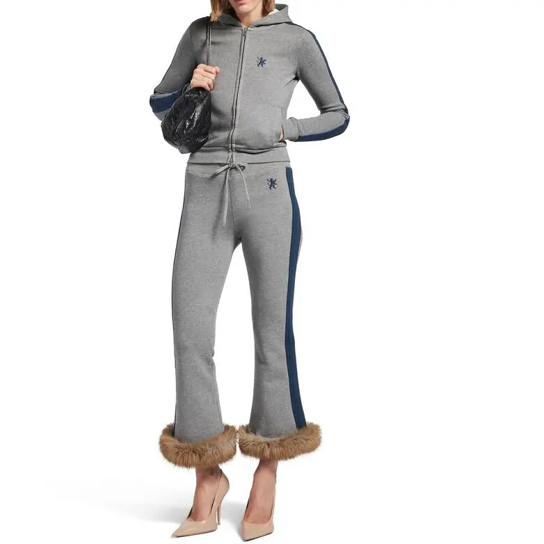 Брюки Casual SS26 Regular Fit женские Balenciaga, темно-серый — фото 4