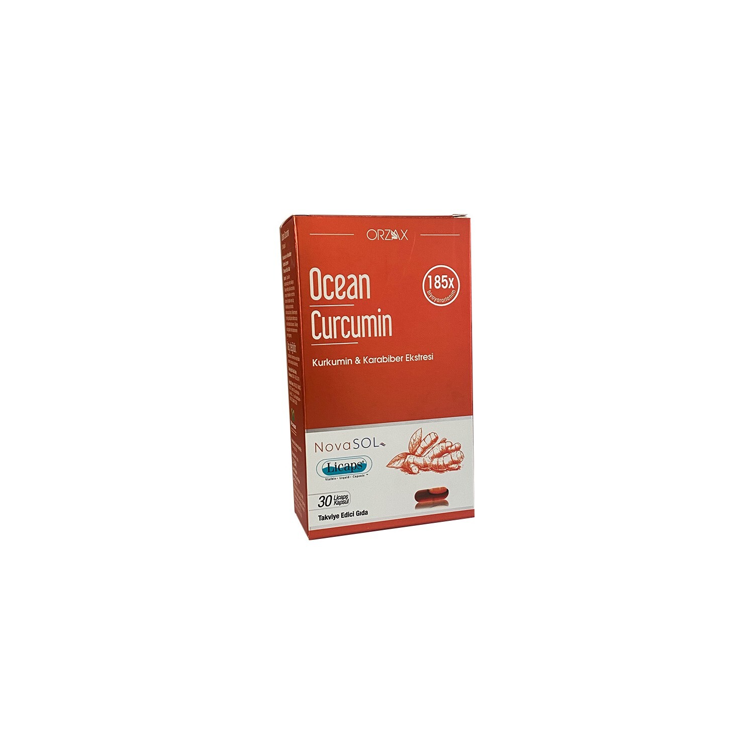 

Добавка Orzax Ocean Curcumin, 30 капсул