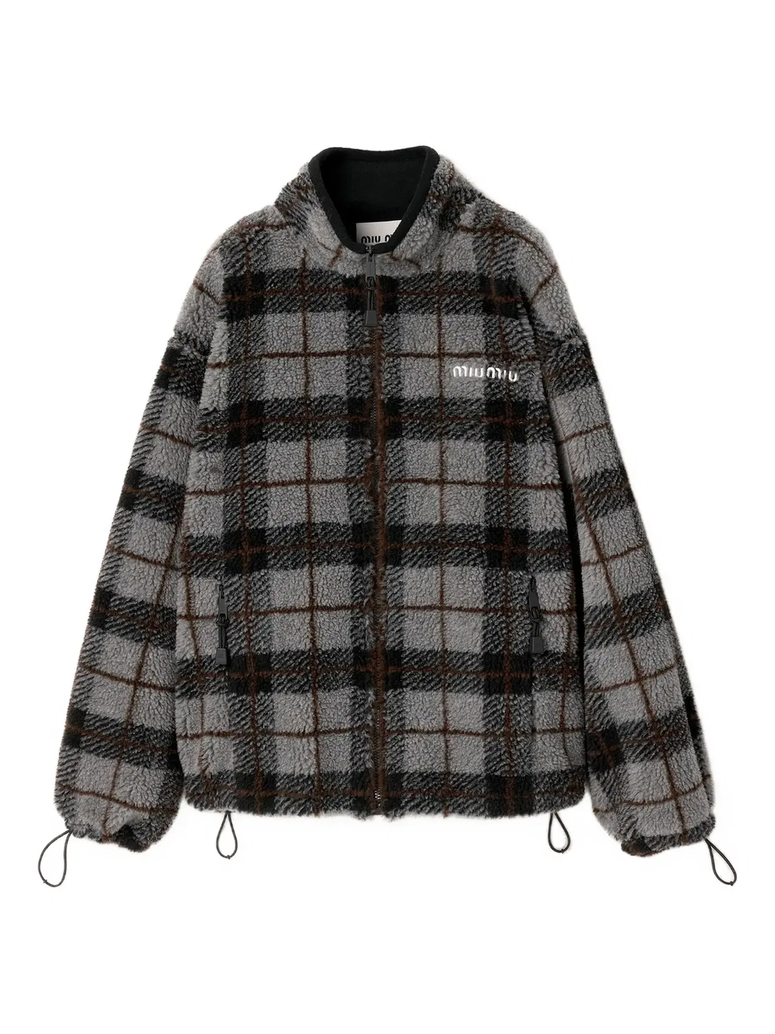 Тeddy-Fleece Жакет Miu Miu, серый