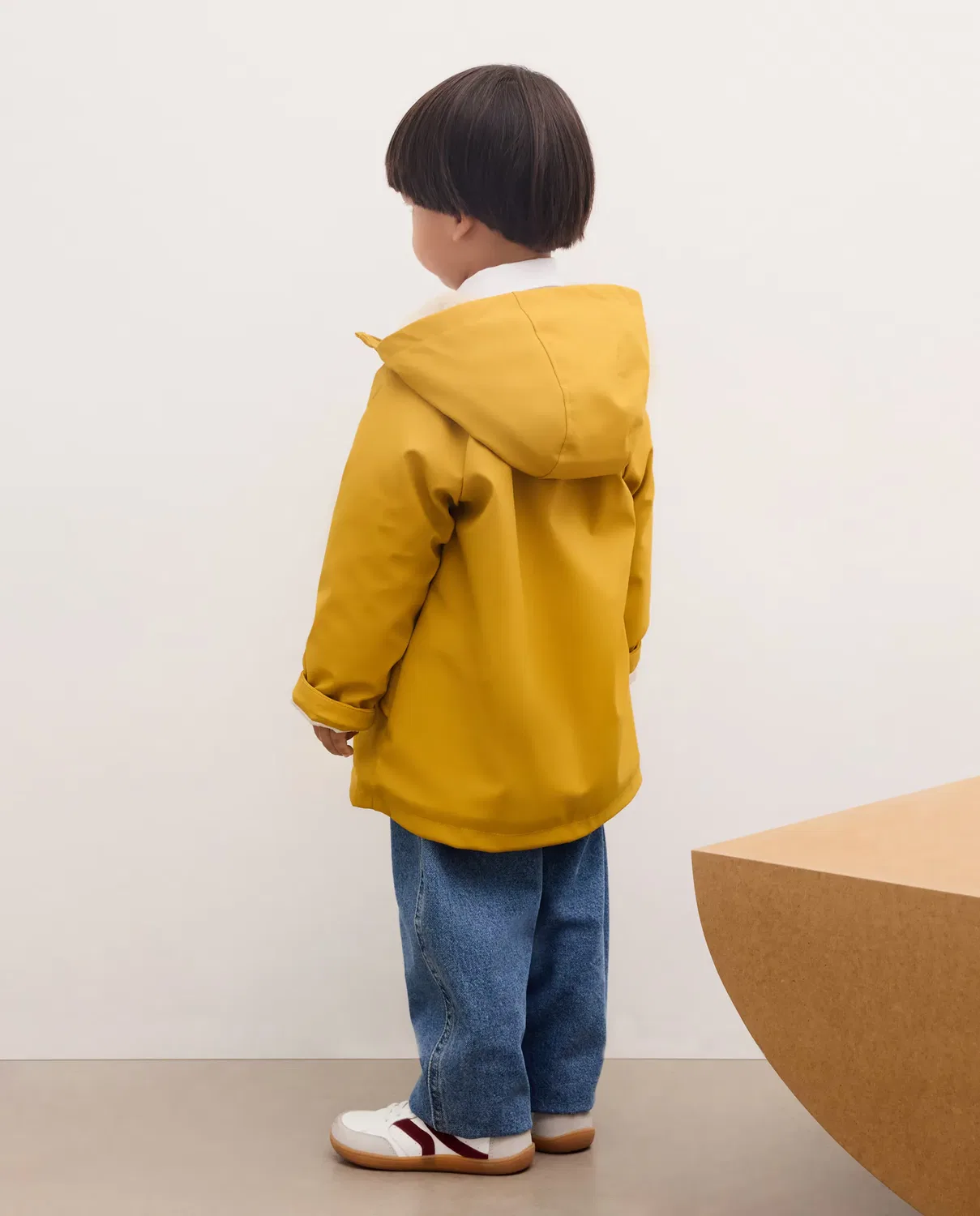 Детская куртка-парка для мальчиков с искусственным мехом Kids El Corte Inglés, Amarillo — фото 3