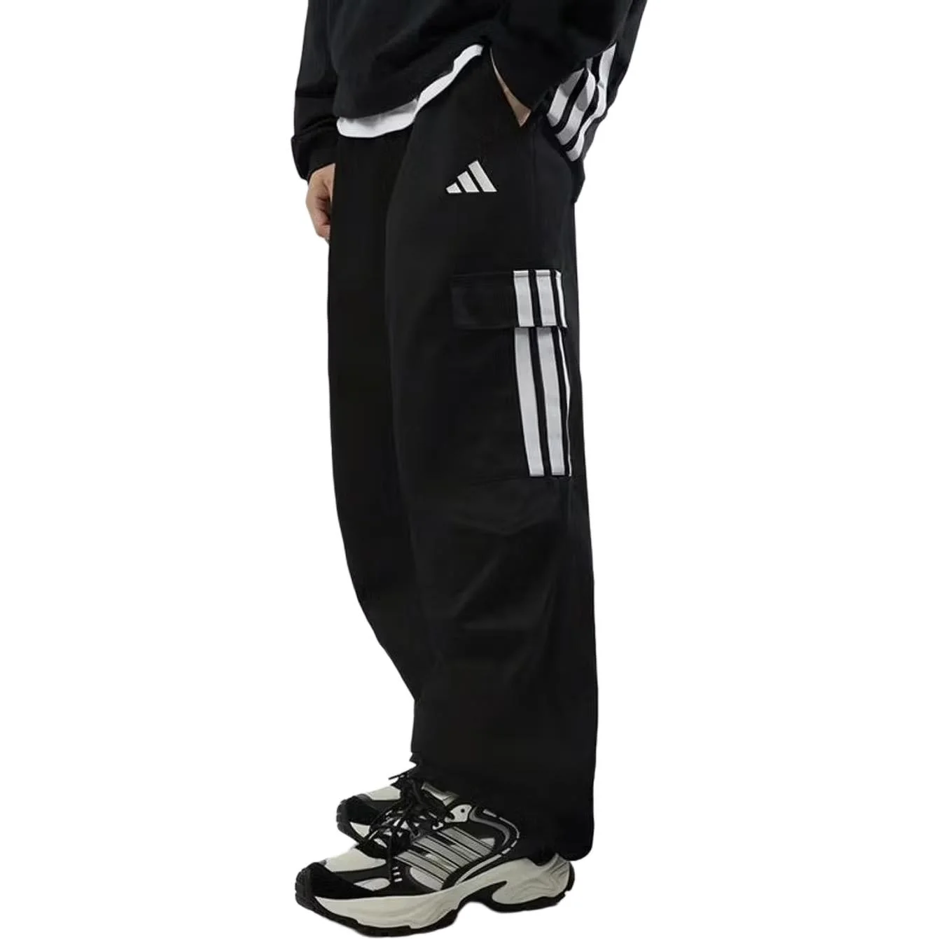 Повседневные брюки Adidas Parachute, черный