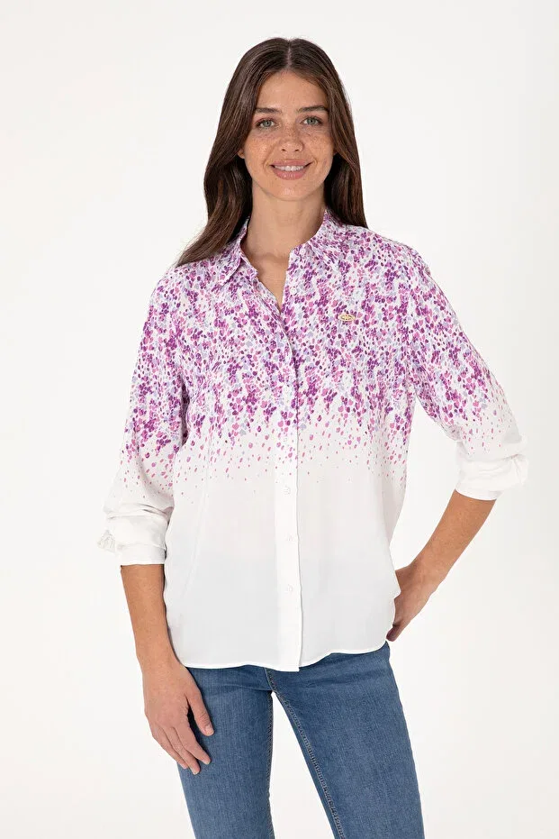 Женская рубашка с длинным рукавом U.S. Polo Assn., Violet