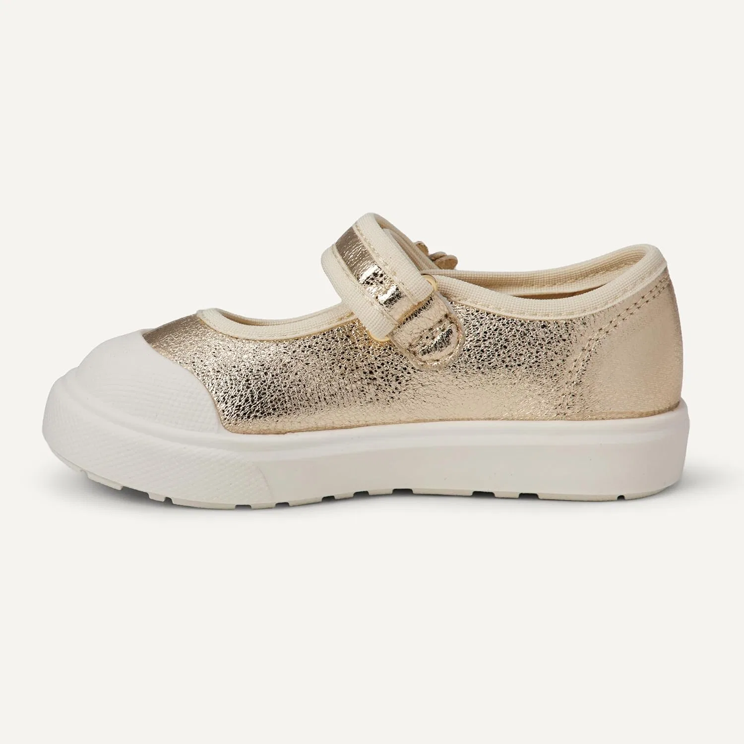 Детские кроссовки для девочек Mary Jane Sneakers Amazon Essentials, Metallic Gold — фото 4