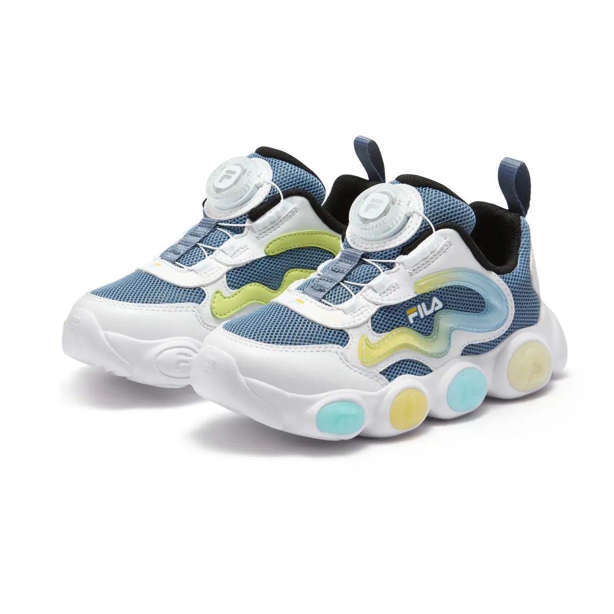FILA KIDS Heritage FHT Low Top детские кроссовки для тренировок blue white для детей 3-7 лет — фото 3