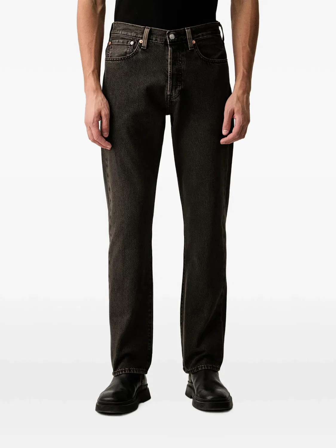 Джинсы 501 прямого кроя черные Levi's, черный
