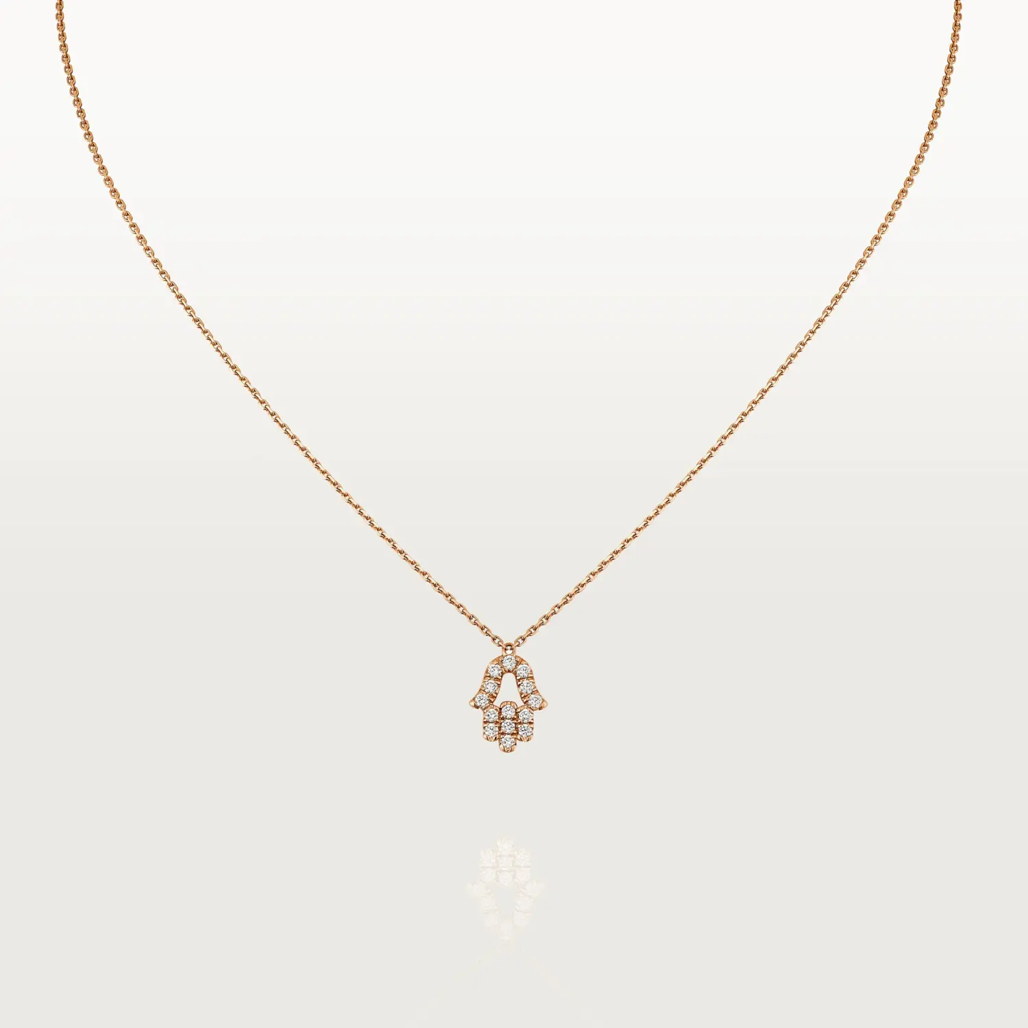 

Колье Cartier Symbols Hand Of Fatima, розовое золото/бриллианты