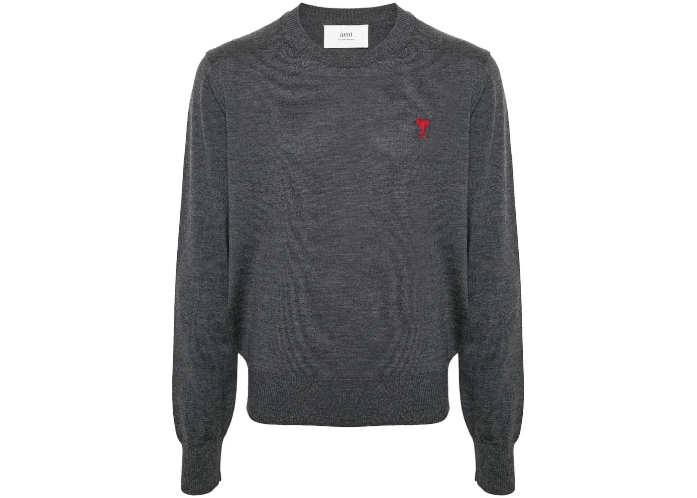Мужской свитер с длинным рукавом Ami Paris, Heather Grey