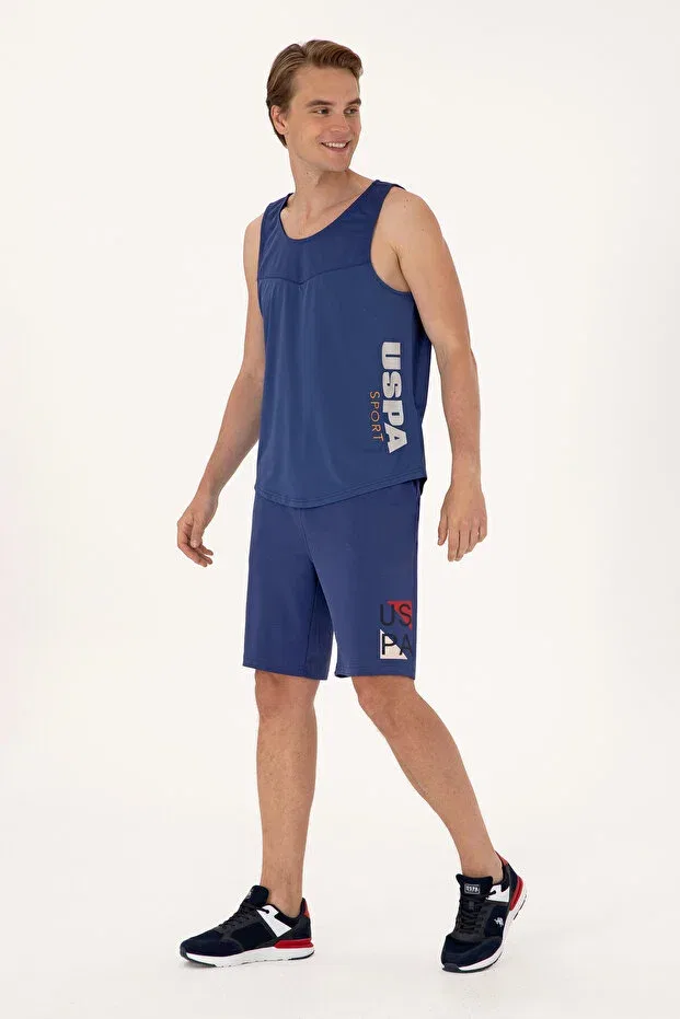 Мужские шорты с длиной миди U.S. Polo Assn., Light Navy Blue — фото 3