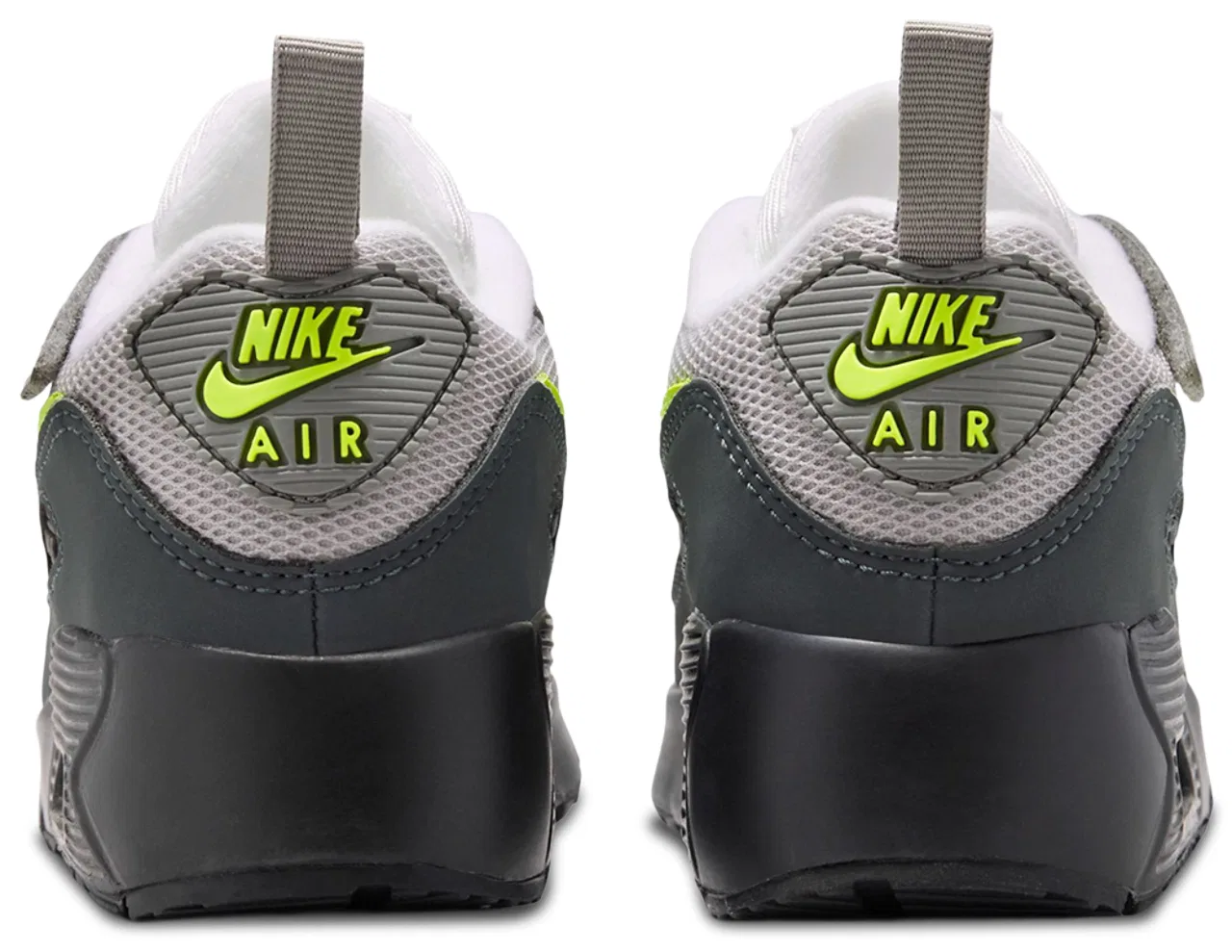Кроссовки для девочек Air Max 90 Mesh Nike, цвет Black/Neon Yellow/Anthracite — фото 3