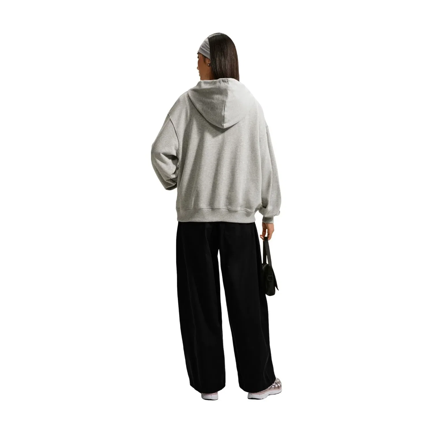Женские брюки Sportswear Wide-Leg Low-Waisted Trousers 'Black' Nike, черный — фото 4