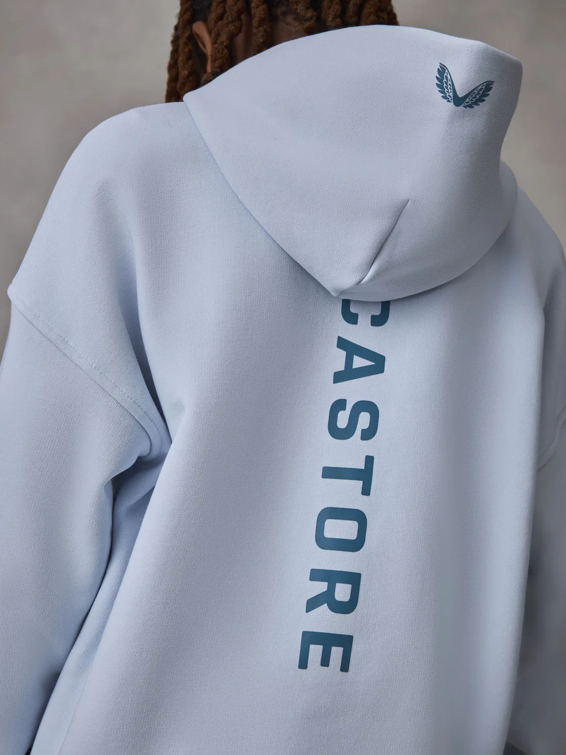 Спортивный костюм Oversized Hoodie and Joggers Set Castore, синий и серый — фото 4