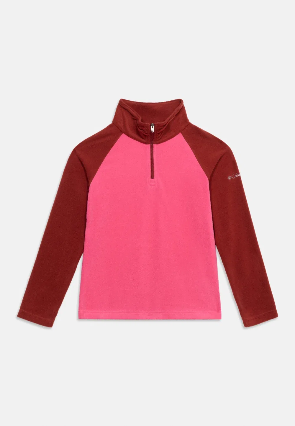 Флисовый джемпер Glacial с половинной молнией, унисекс Columbia, Pink/Red