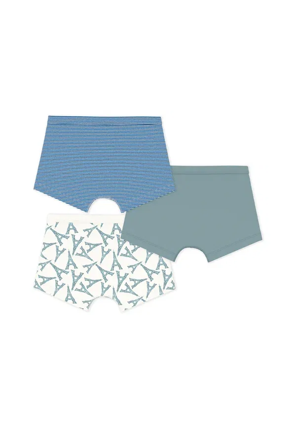 Комплект трусов, хлопок 100%, 3 pack - trunks, Petit Bateau, Multi-colored, мультиколор — фото 2
