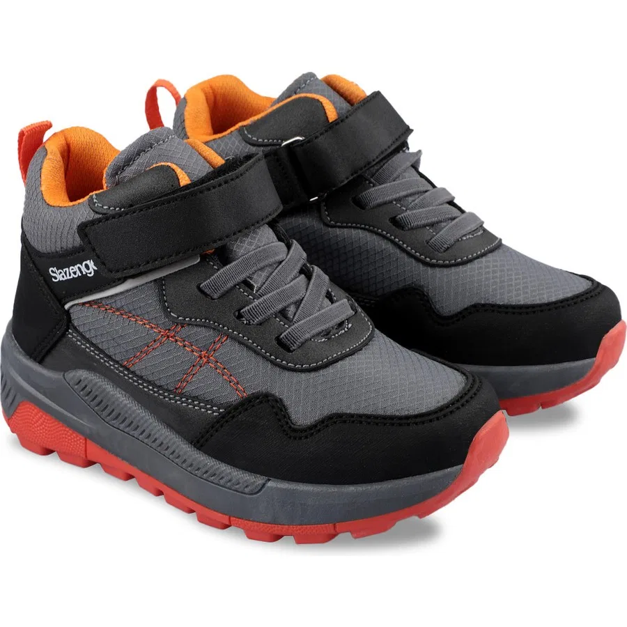 Детские ботинки на шнуровке из экокожи KETI I Slazenger, Черный — фото 3