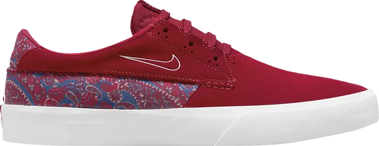 

Кроссовки Nike Shane Premium SB 'Mystic Hibiscus Paisley', красный