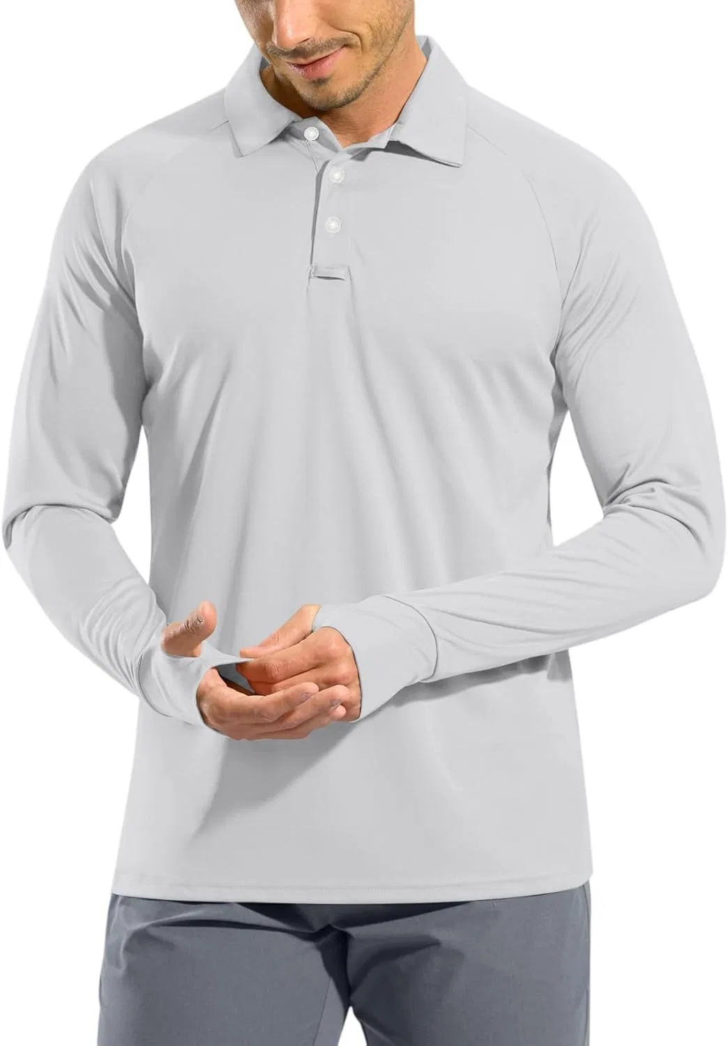 Мужское поло с коротким рукавом Generic, Light Gray