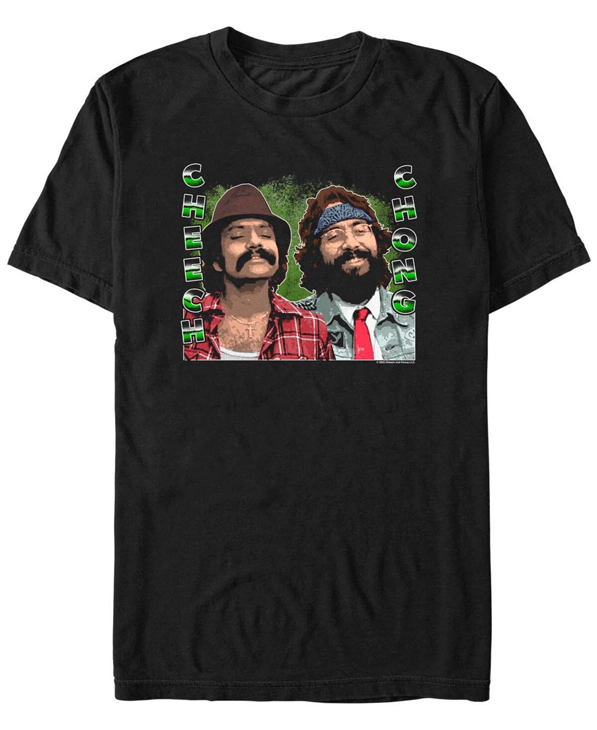 

Мужская футболка с коротким рукавом cheech and chong poster Fifth Sun, черный