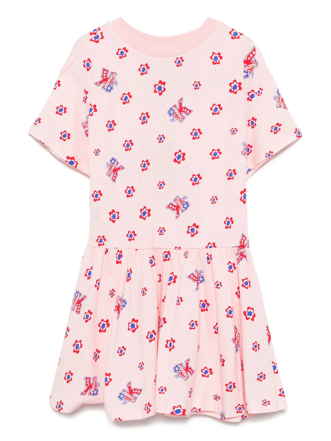 Платье с графическим рисунком Kenzo, розовый