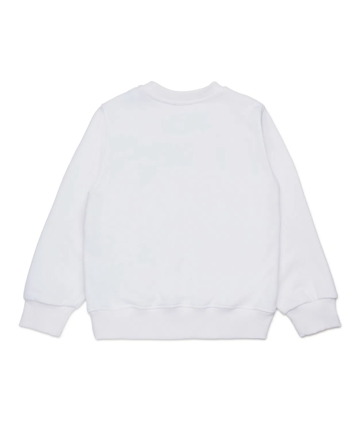 Детский свитшот с длинным рукавомс брендовым принтом DIESEL KIDS, White — фото 4