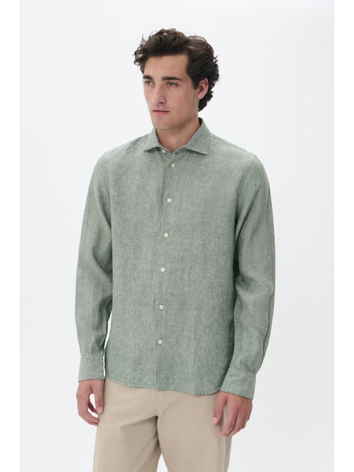 

Рубашка MAmarc с длинными рукавами, прямого кроя, цвет Thyme Matinique