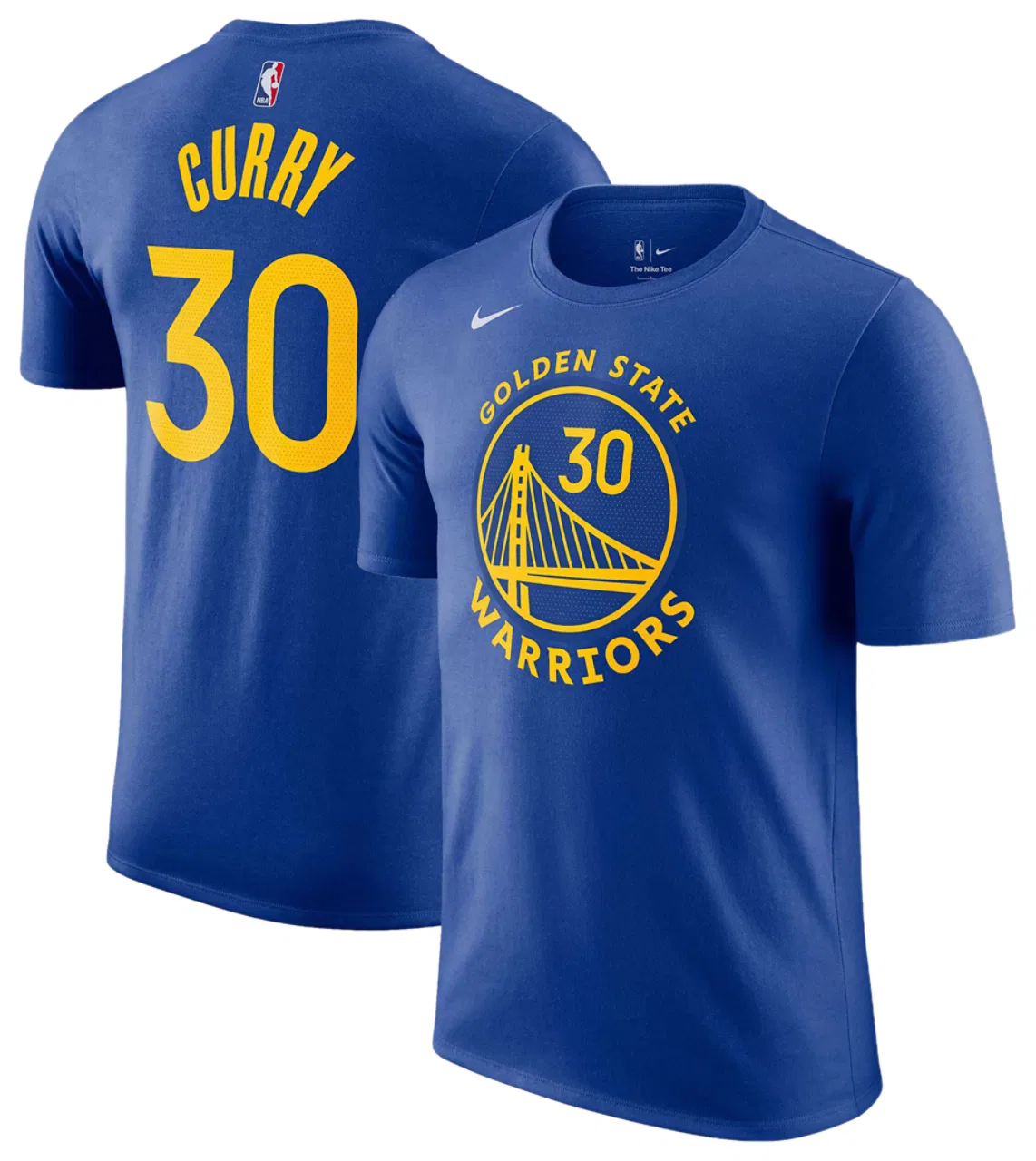 Мужская футболка с принтом Nike Warriors Name & Number, Rush Blue