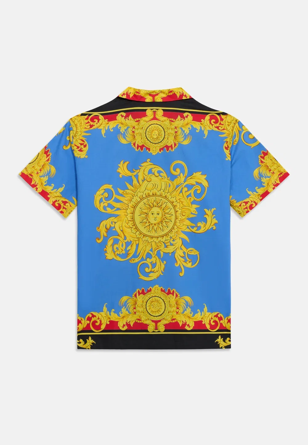 Неформальная рубашка The Sun для детей, унисекс - блузка на пуговицах Versace, Blu/Gold-Coloured — фото 2