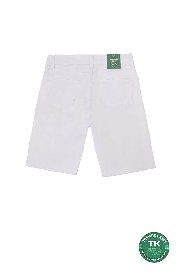 Детские шорты для мальчиков хлопковые Basics Tommiks Kids, White — фото 2