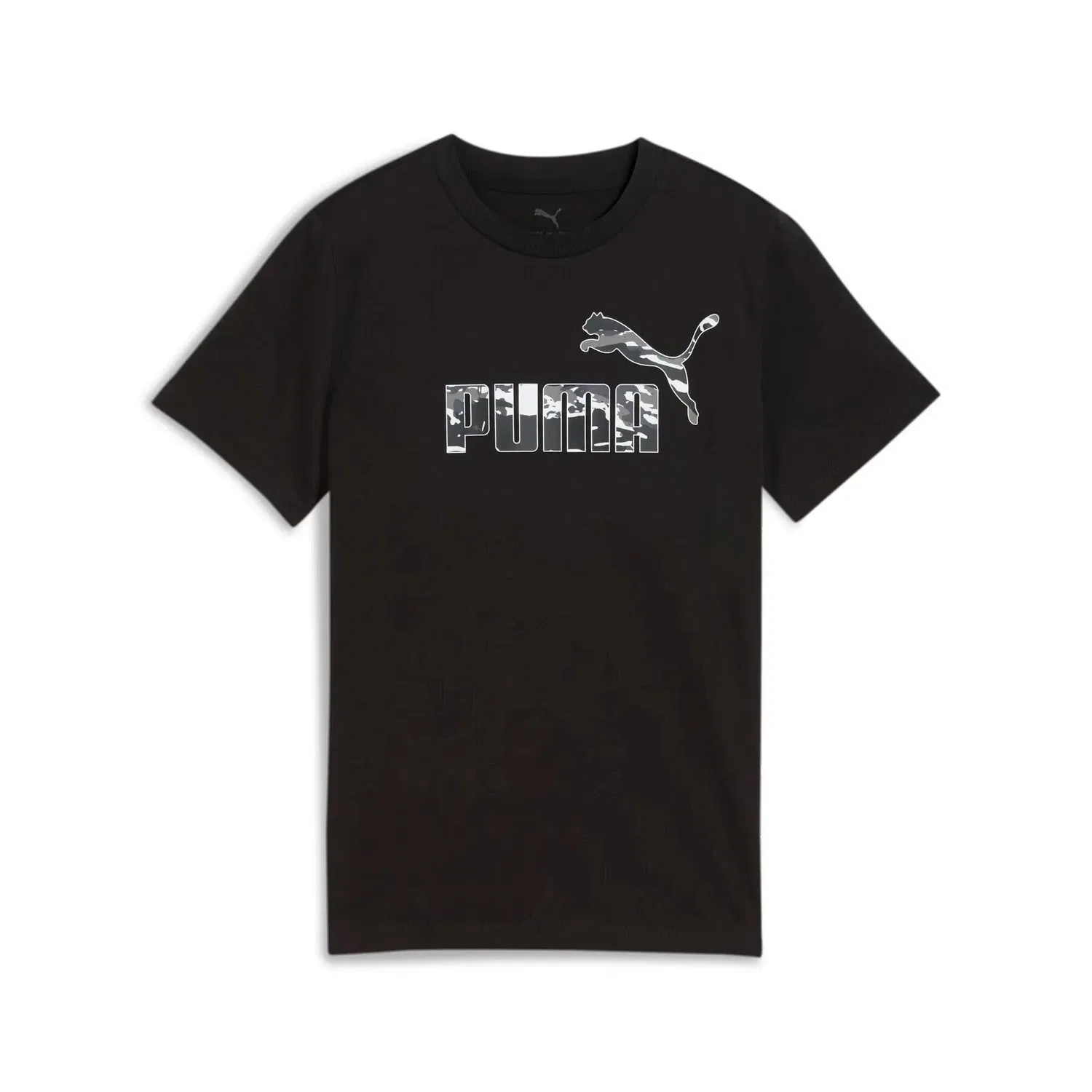 Детская футболка с принтом Ess Camo Puma, Schwarz